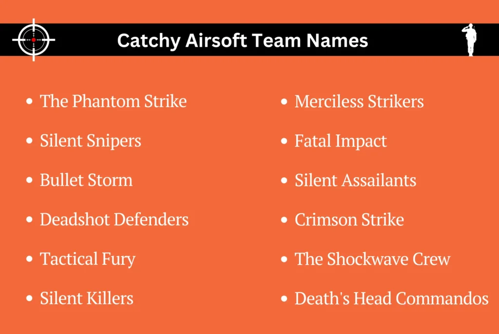 Catchy Airsoft Team Names