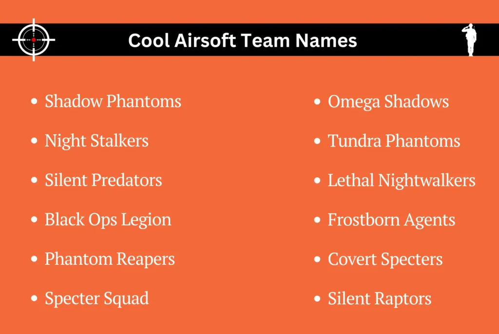 Cool Airsoft Team Names