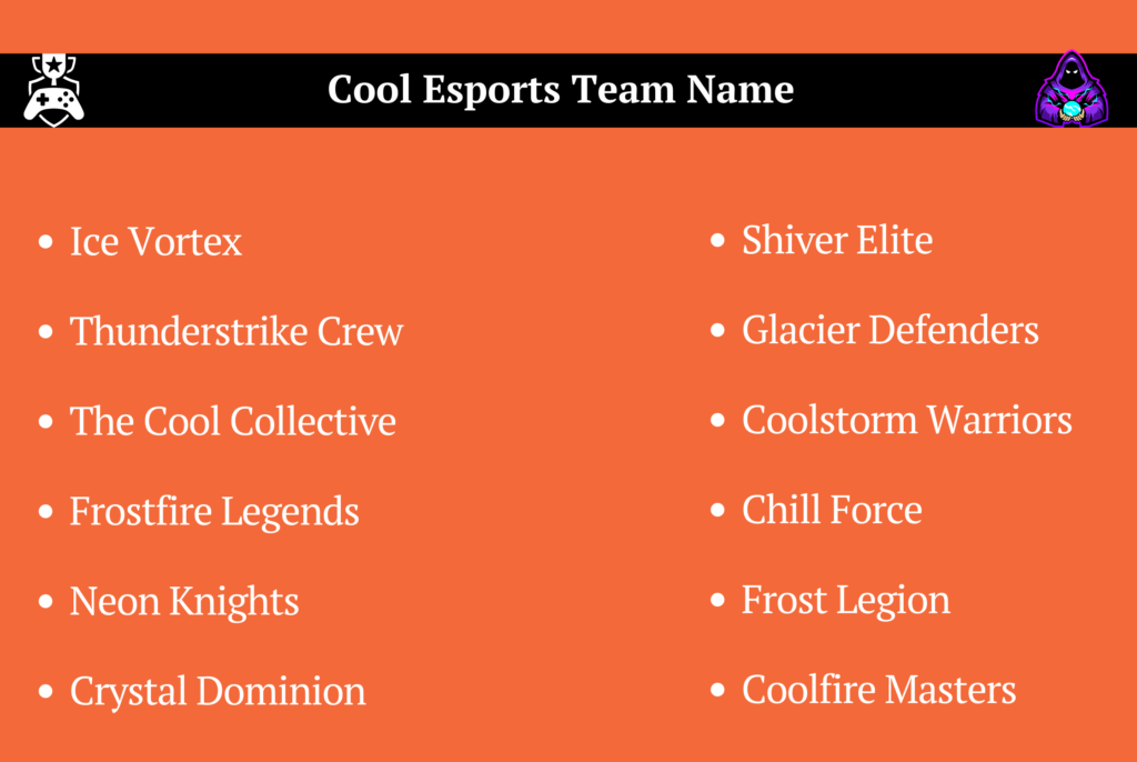 Cool Esports Team Name