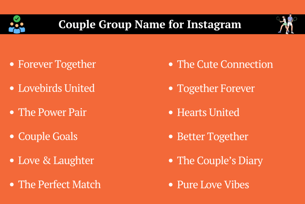 Couple Group Name for Instagram