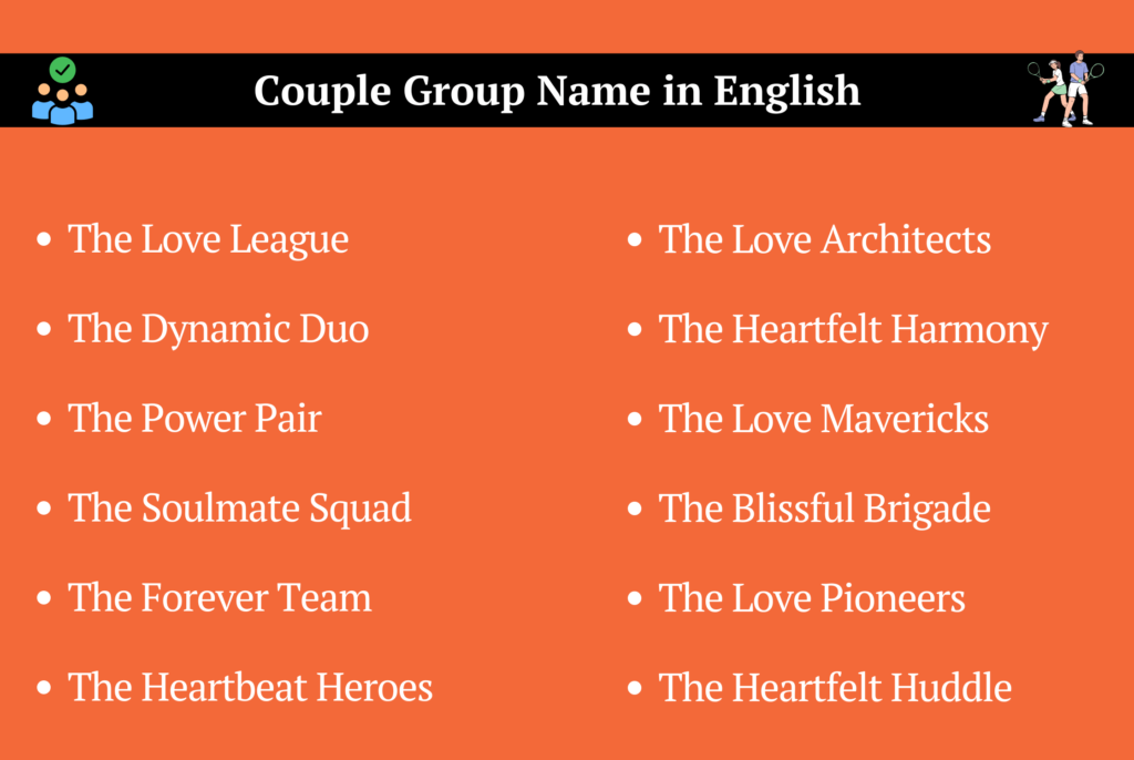 Couple Group Name in English