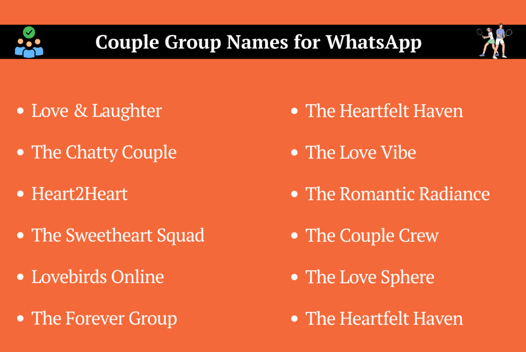 Couple Group Names for WhatsApp