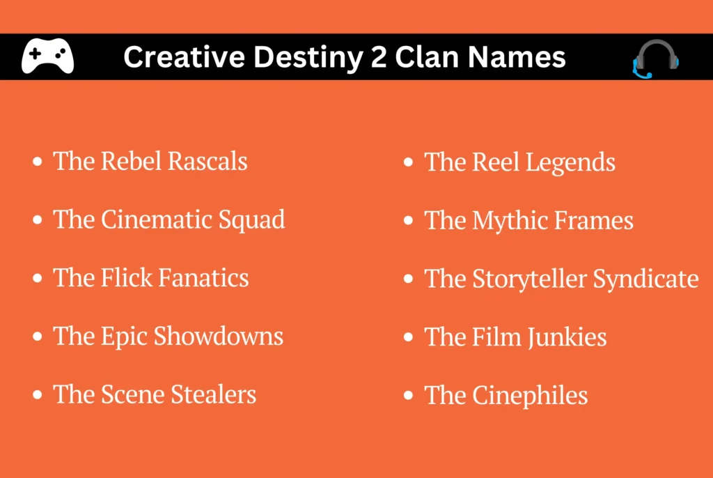 Creative Destiny 2 Clan Names