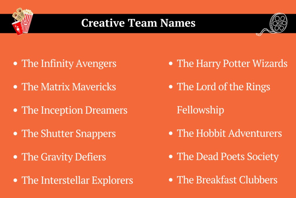 Creative Team Names