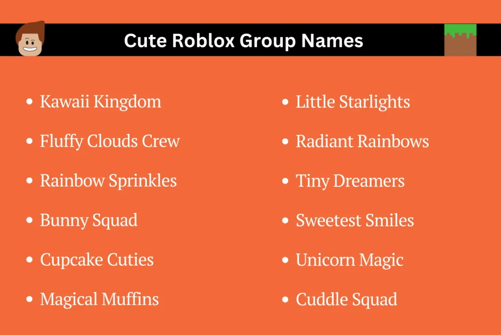 Cute Roblox Group Names