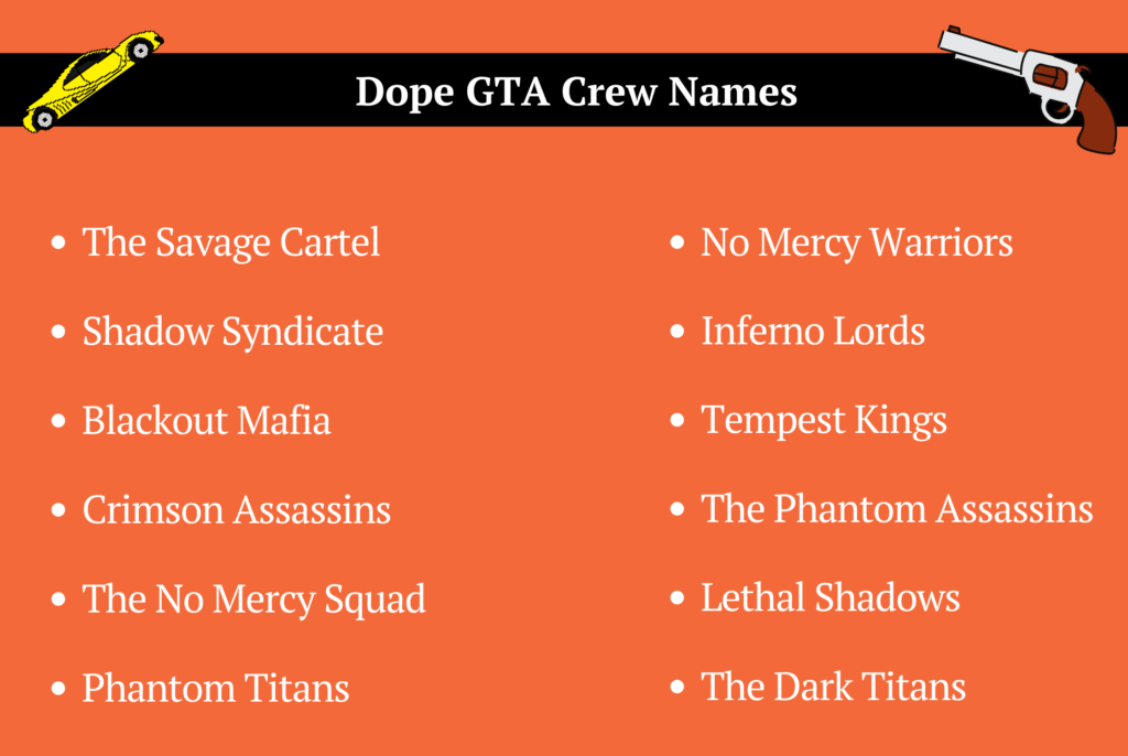 Dope GTA Crew Names