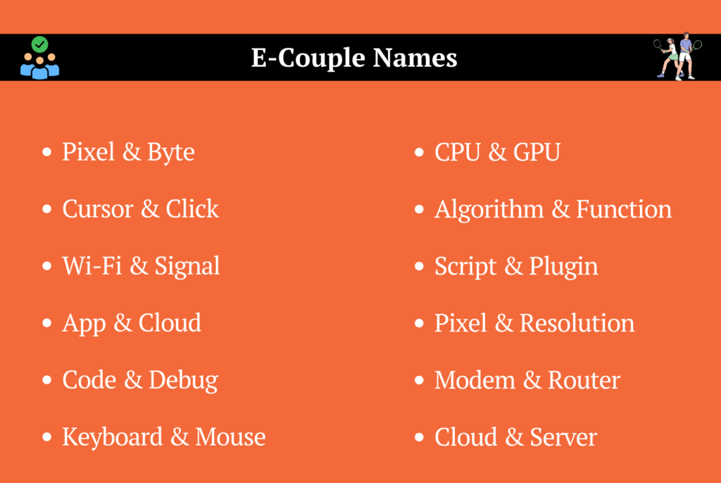 E-Couple Names