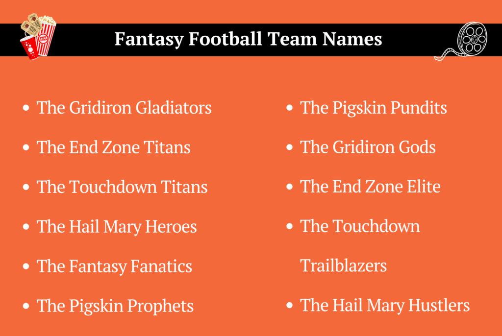 Fantasy Football Team Names