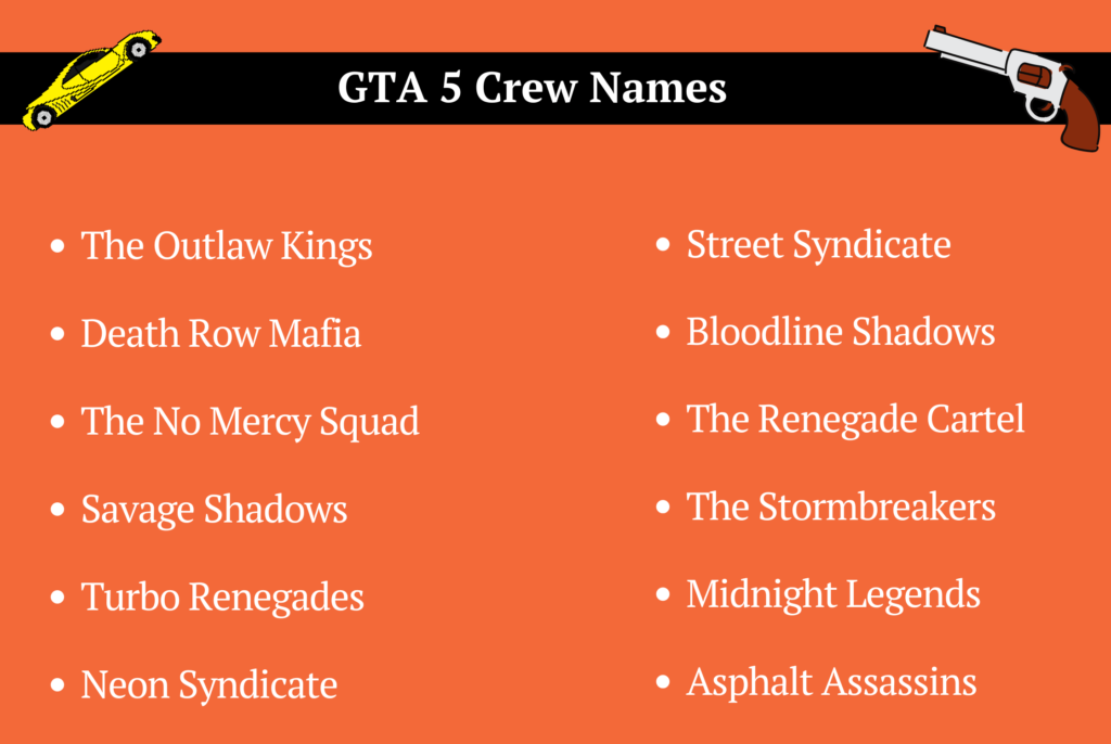 GTA 5 Crew Names