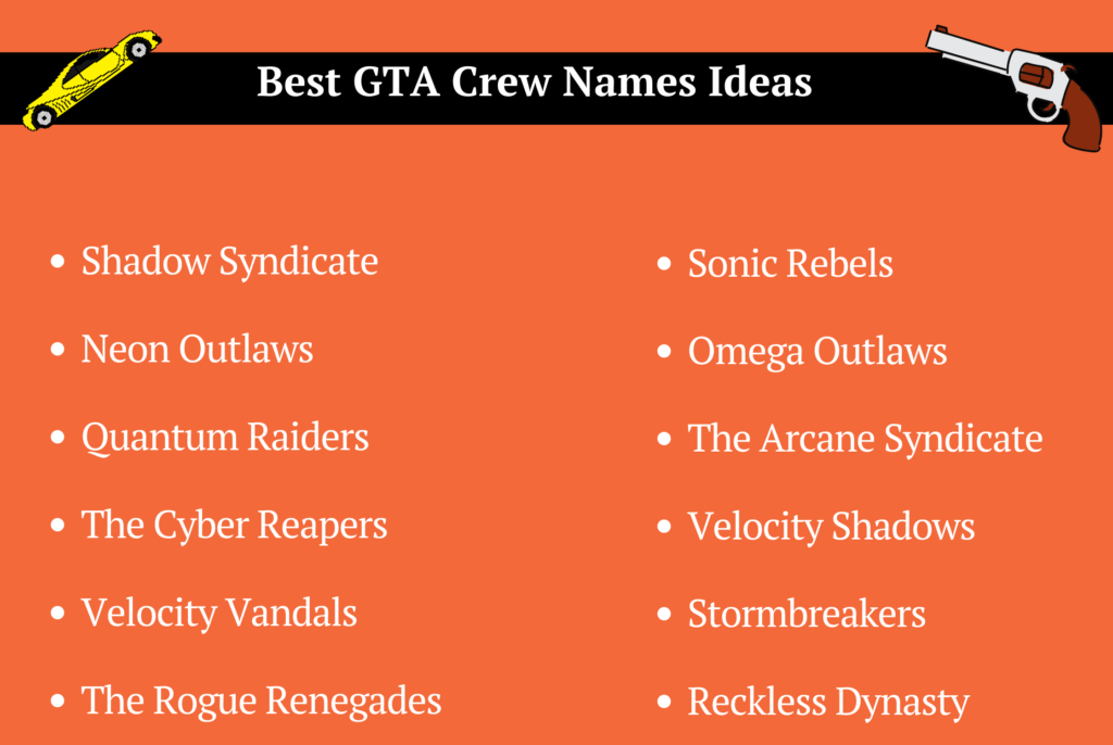 GTA Crew Names