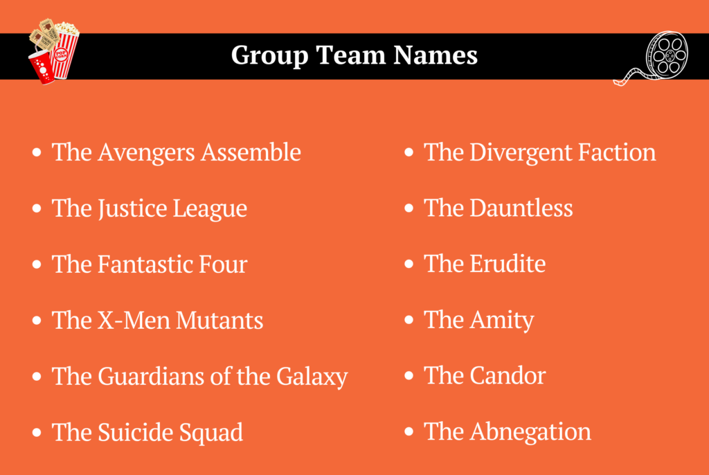 Group Team Names