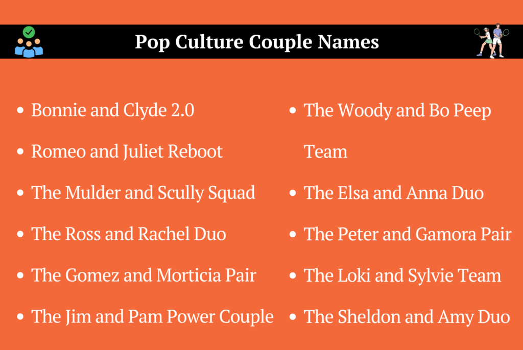 Pop Culture Couple Names