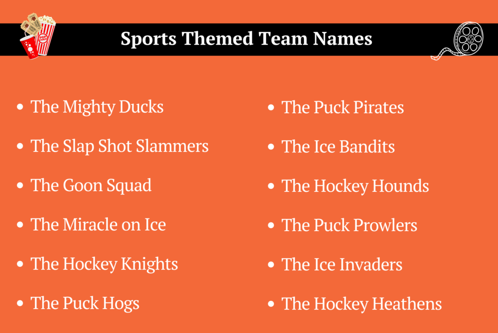 Sports Themed Team Names