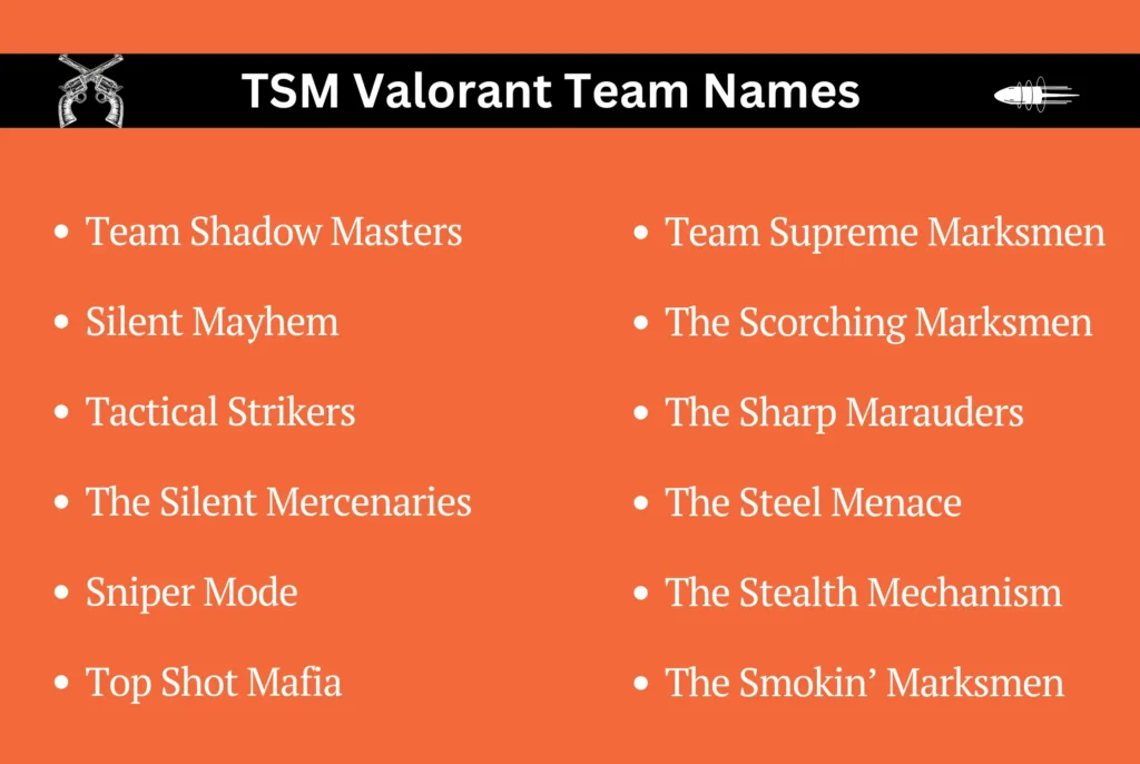 TSM Valorant Team Names