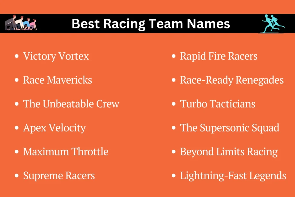 Best Racing Team Names