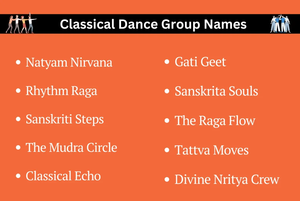 Classical Dance Group Names