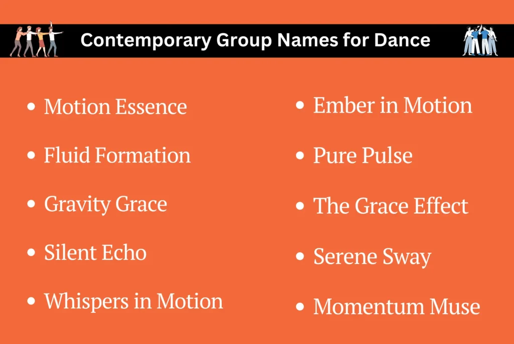 Contemporary Group Names for Dance