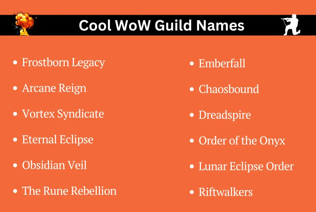 Cool WoW Guild Names