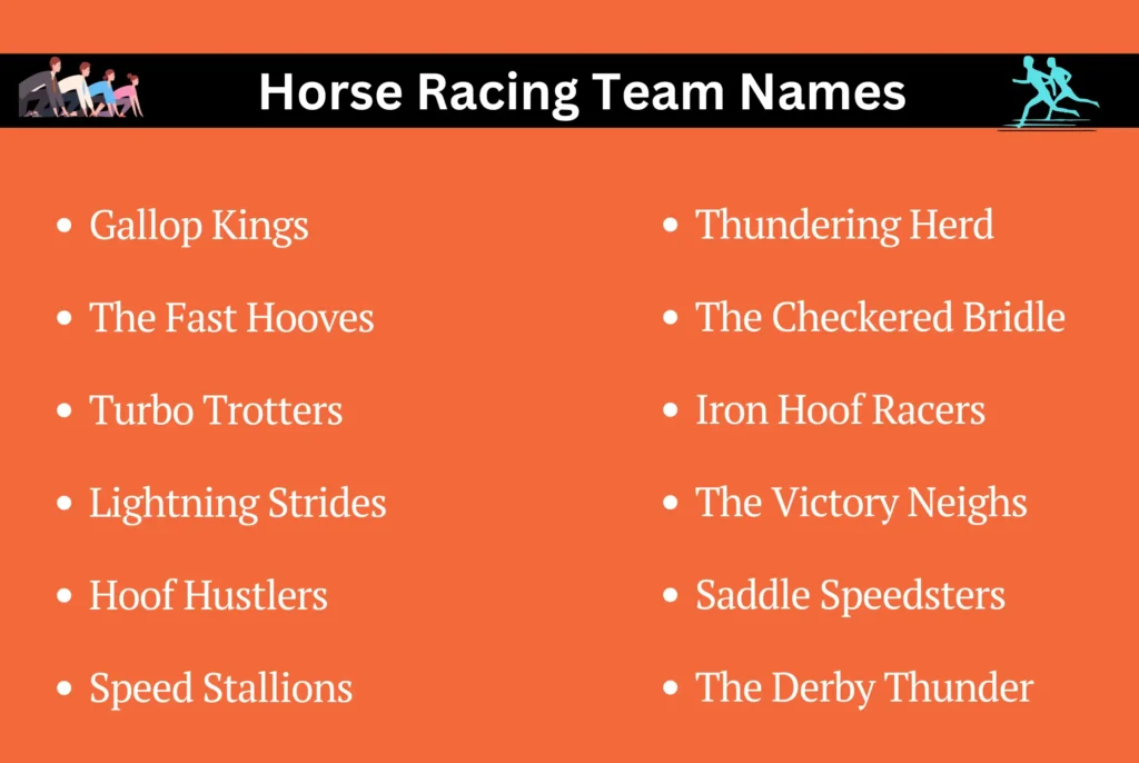 Horse Racing Team Names