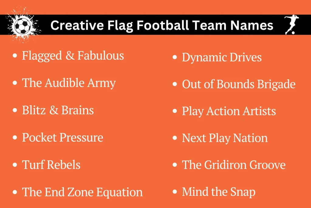 Creative Flag Football Team Names