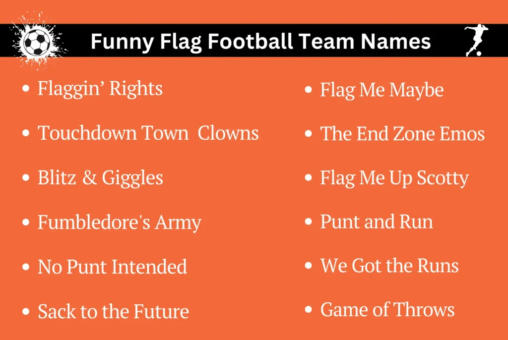 Funny Flag Football Team Names