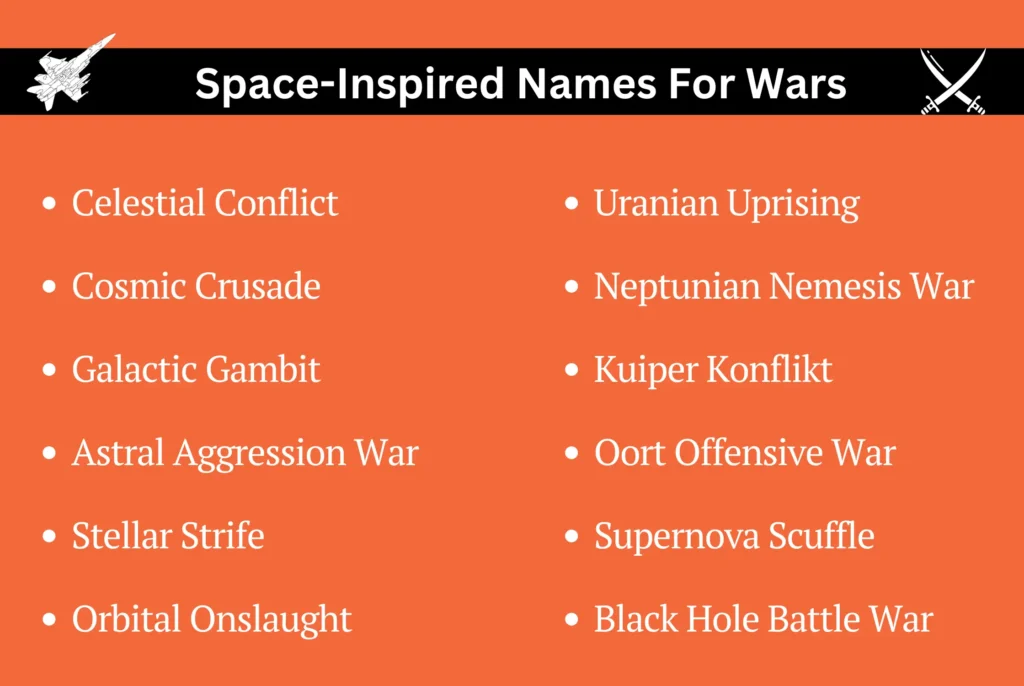 Space-Inspired Names For Wars