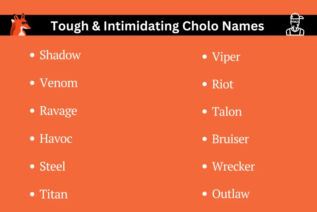 Tough & Intimidating Cholo Names