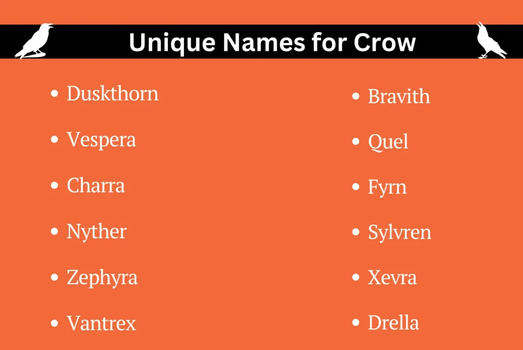 Unique Names for Crow