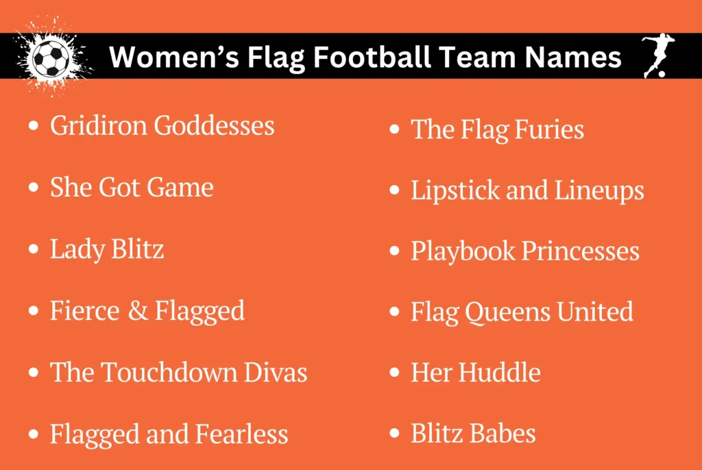 Women’s Flag Football Team Names