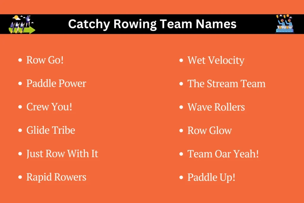 Catchy Rowing Team Names