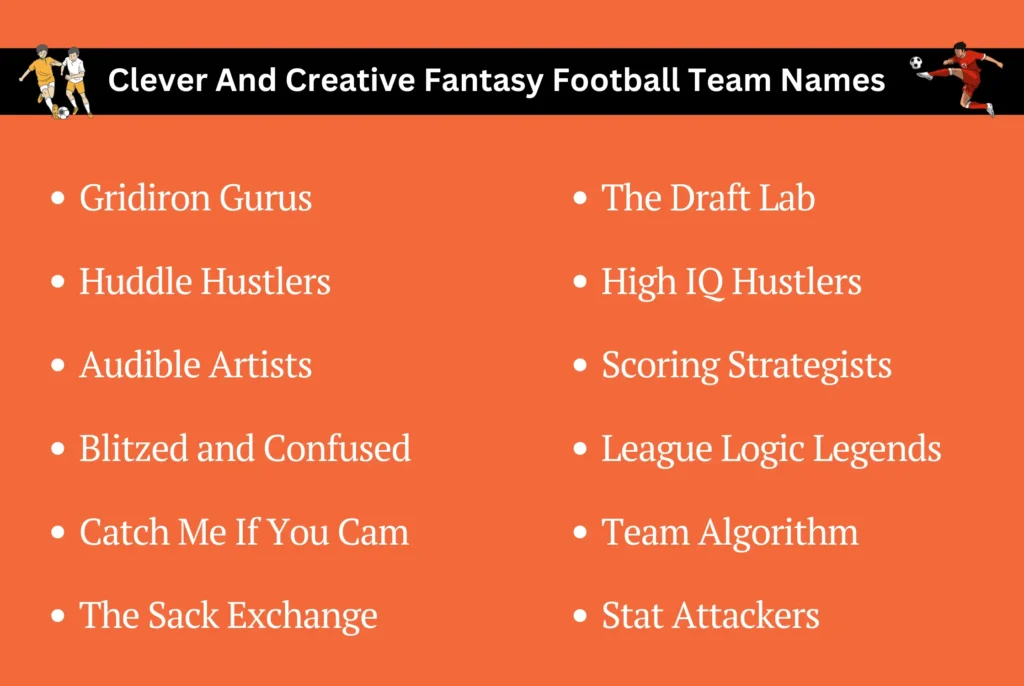 Clever And Creative Fantasy Football Team Names