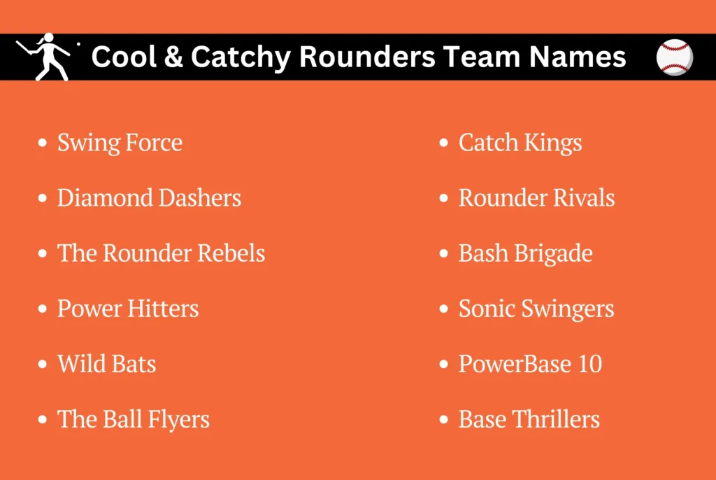 Cool & Catchy Rounders Team Names