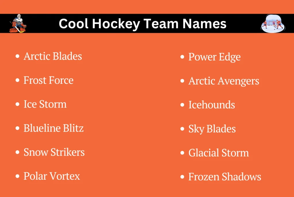 Cool Hockey Team Names