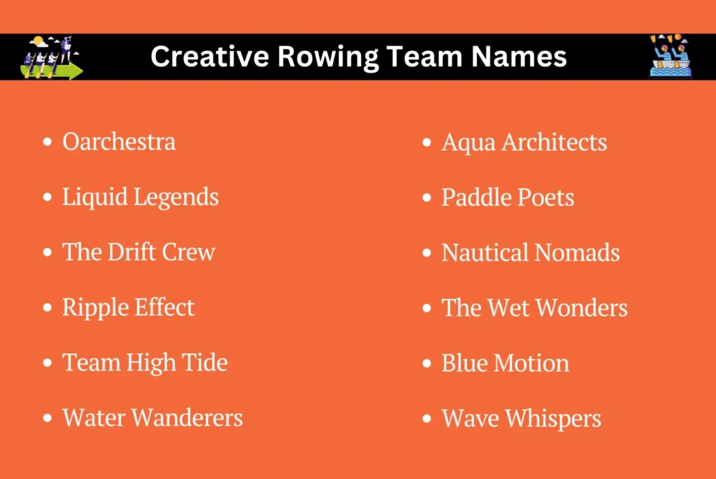 Creative Rowing Team Names