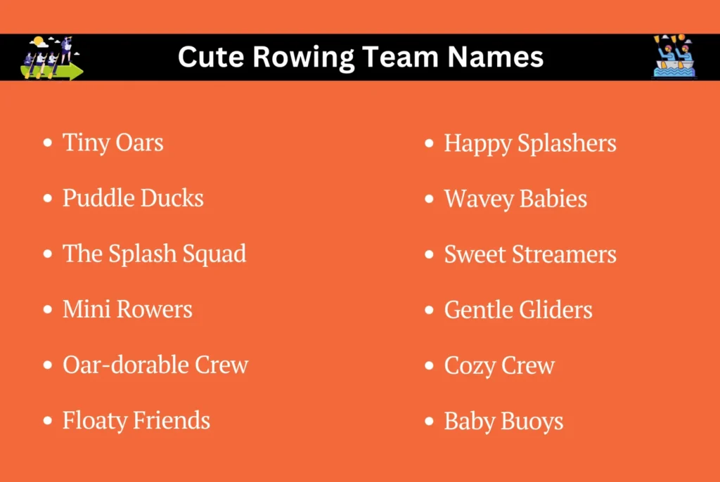 Cute Rowing Team Names