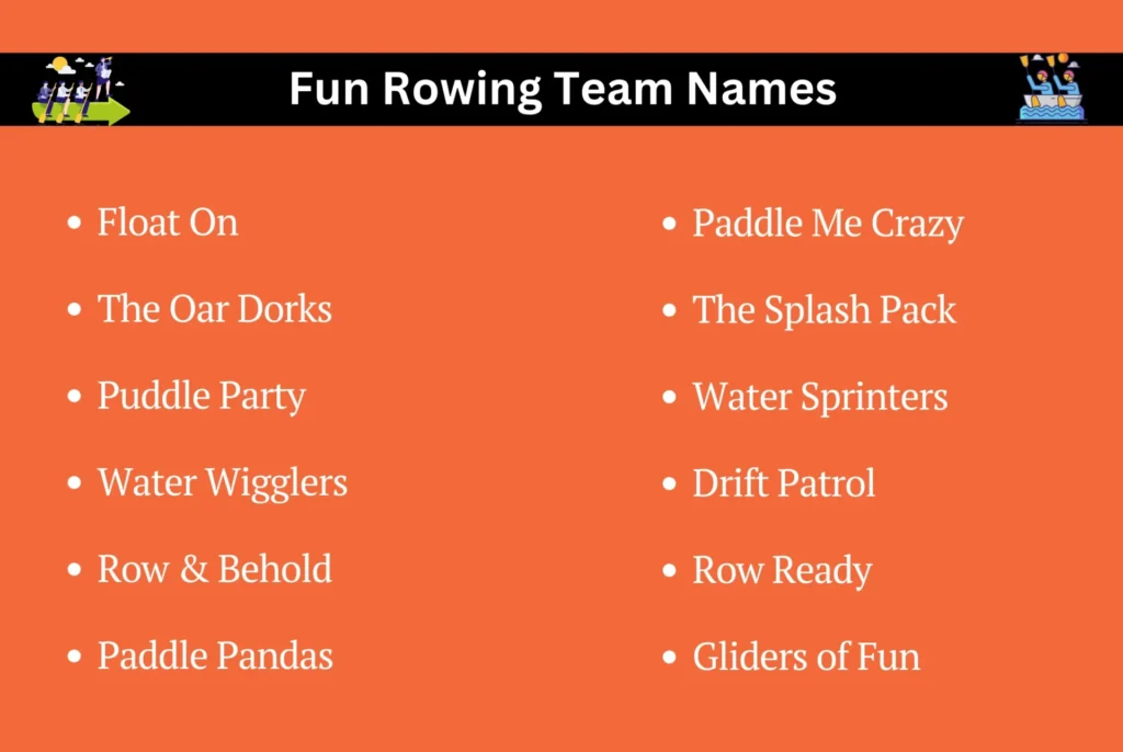 Fun Rowing Team Names