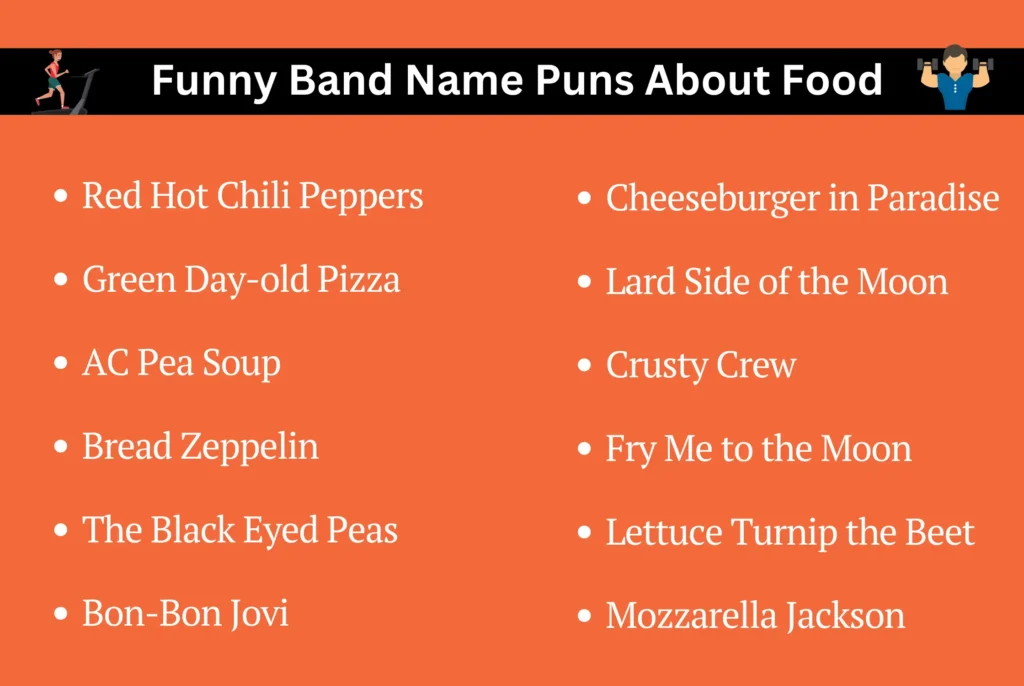 Funny Band Name Puns About Food