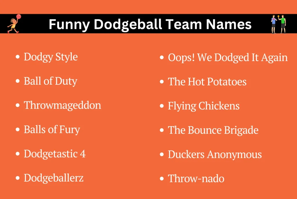 Funny Dodgeball Team Names