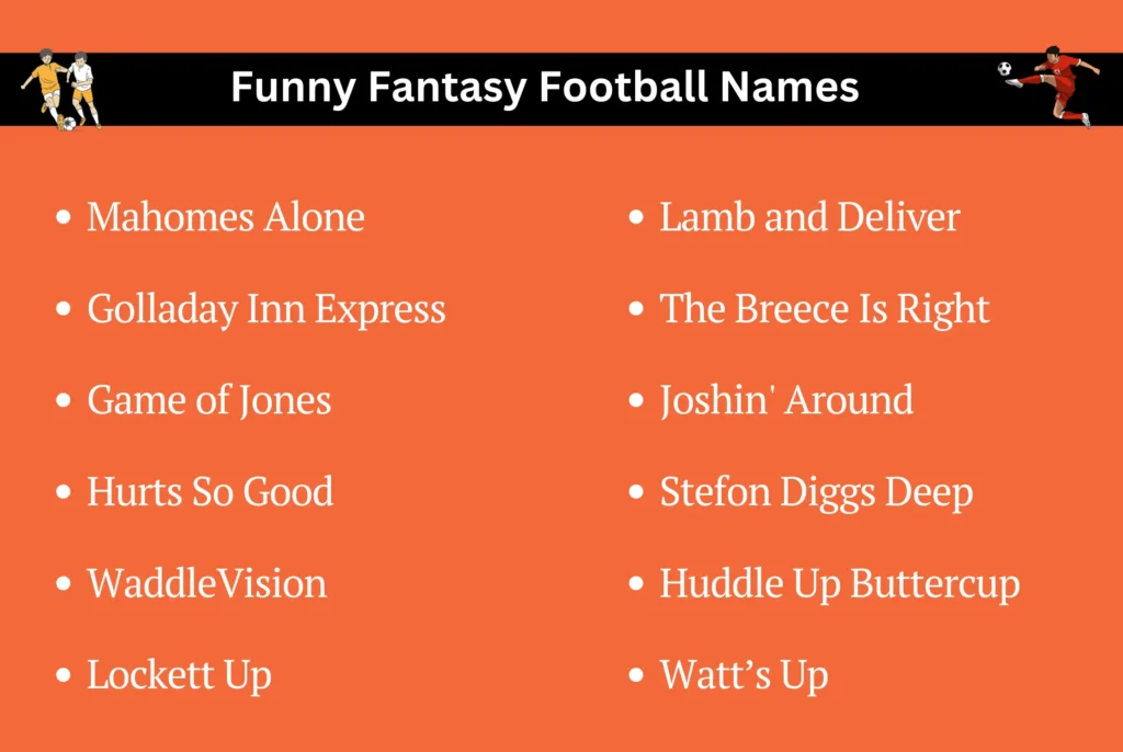 Funny Fantasy Football Names