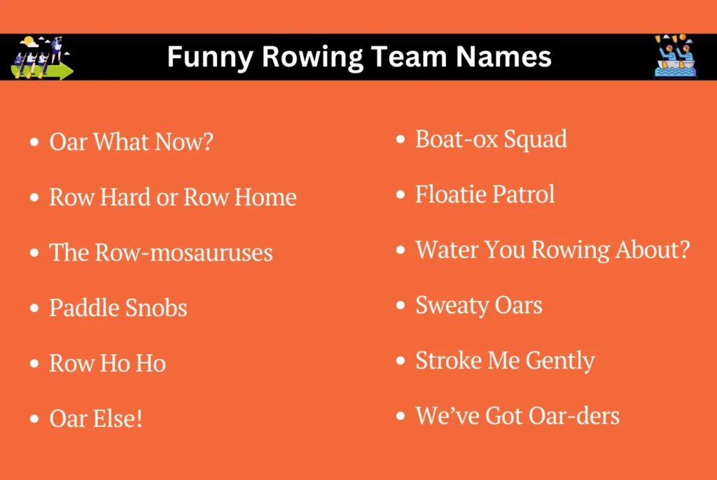 Funny Rowing Team Names