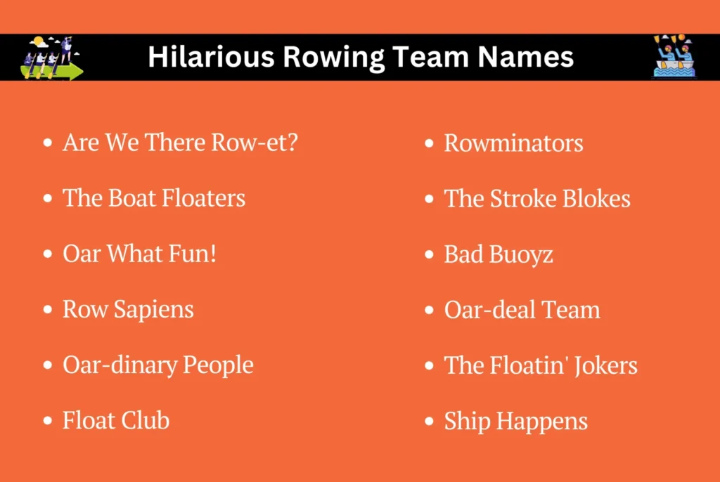 Hilarious Rowing Team Names