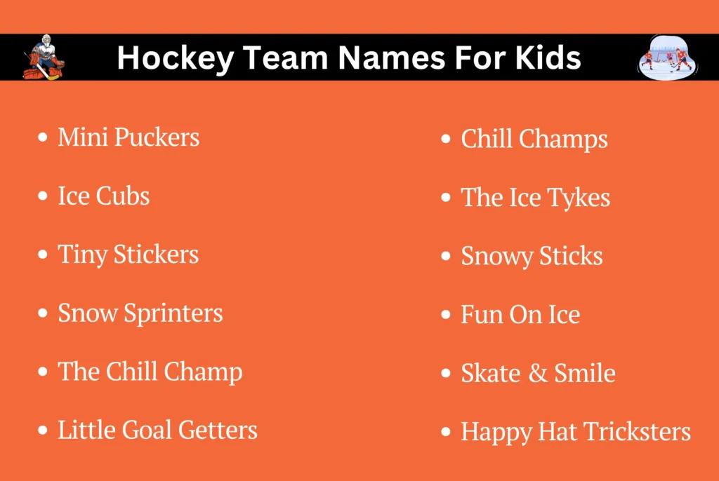 Hockey Team Names For Kids