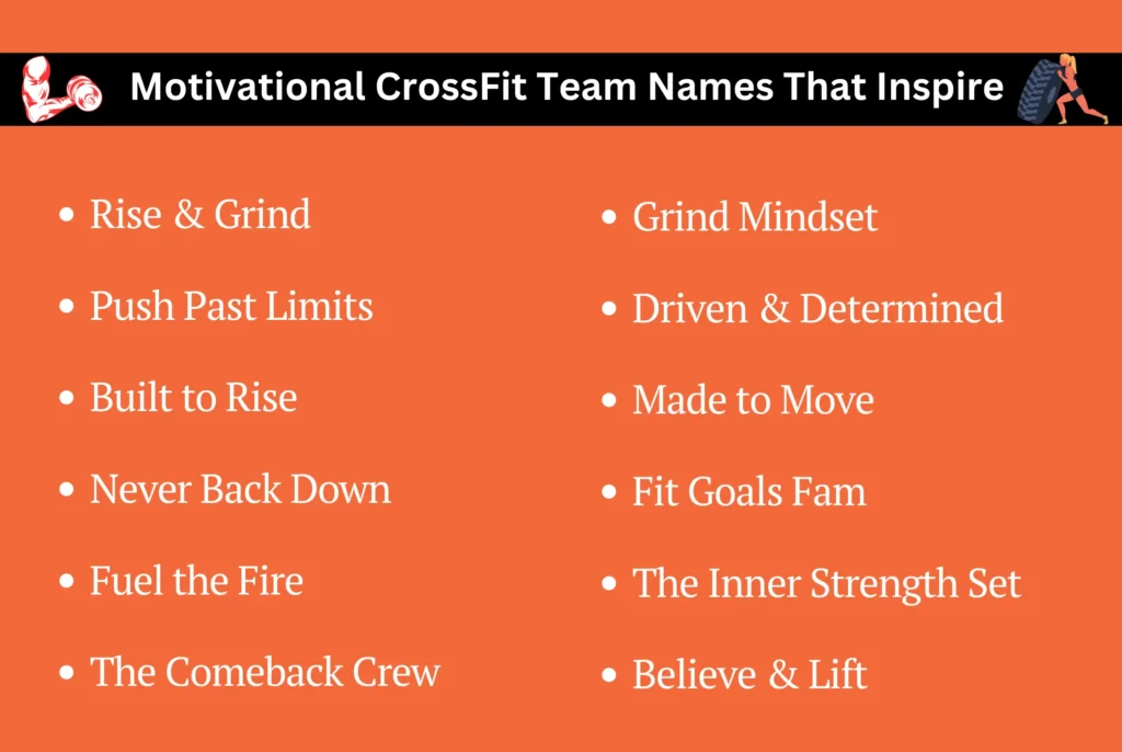Motivational CrossFit Team Names That Inspire