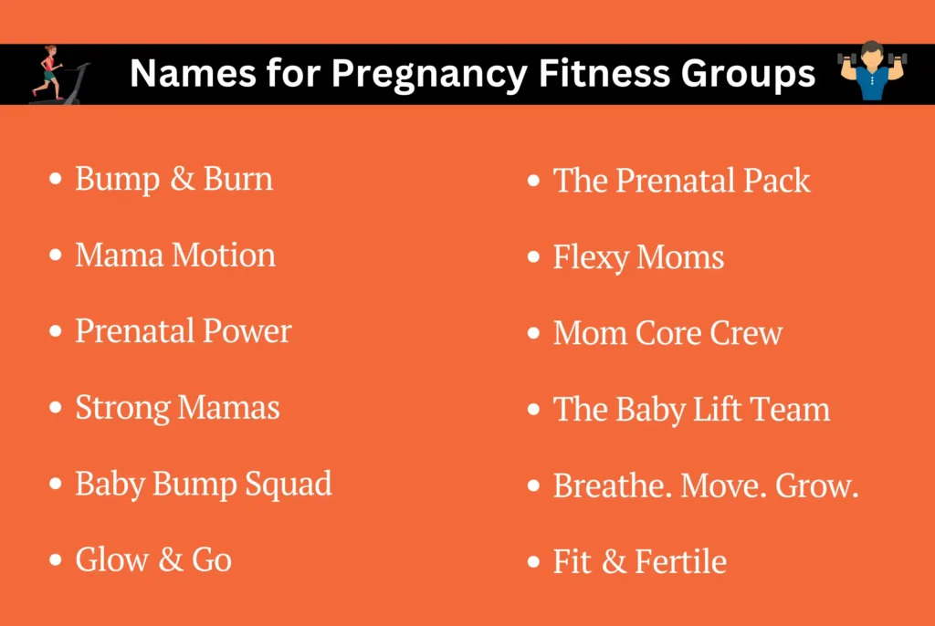 Names for Pregnancy Fitness Groups
