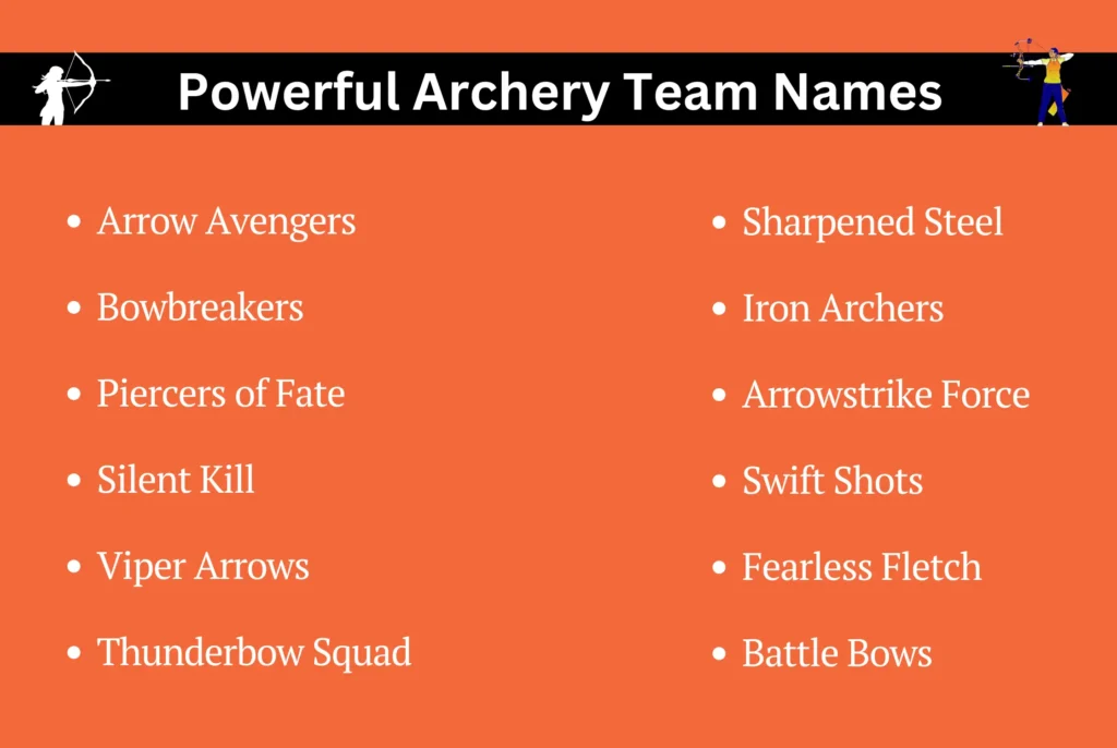 Powerful Archery Team Names