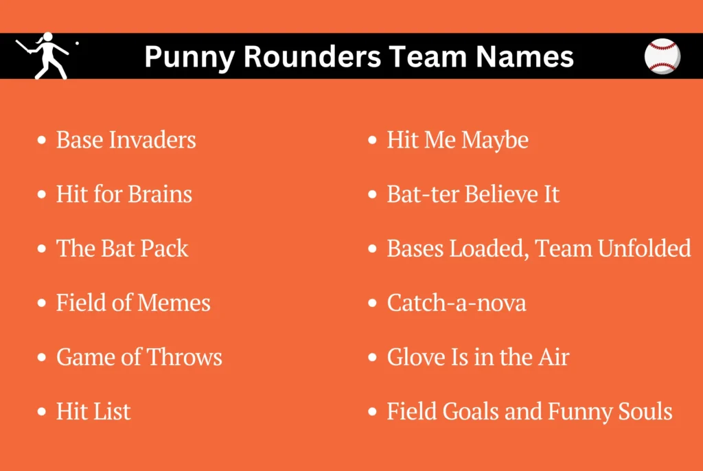 Punny Rounders Team Names