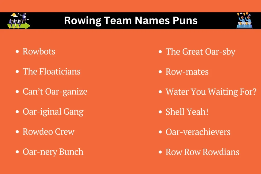 Rowing Team Names Puns