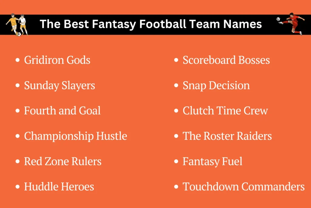 The Best Fantasy Football Team Names