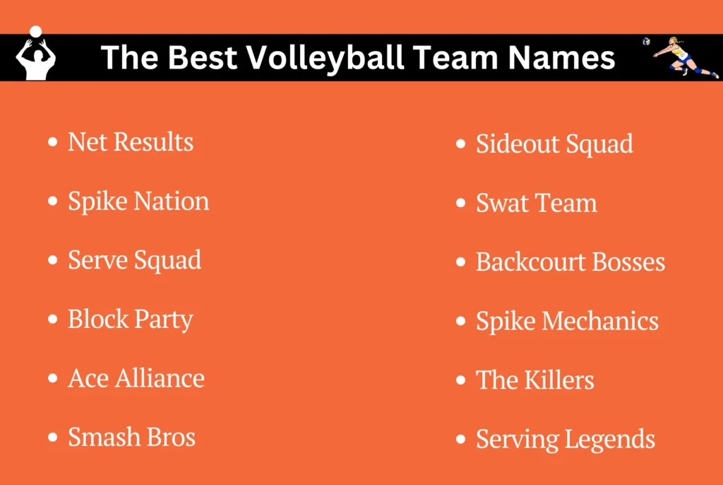The Best Volleyball Team Names