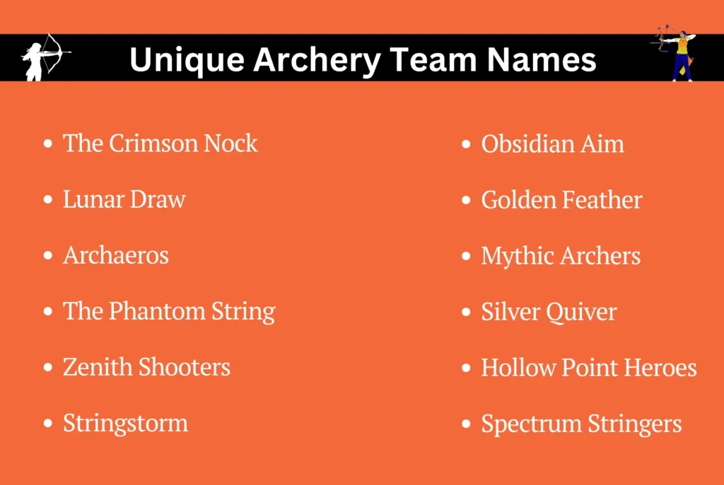 Unique Archery Team Names
